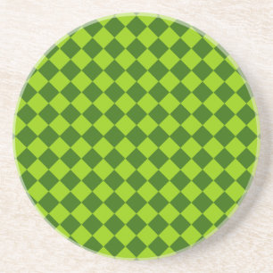 Green Combination Diamond Pattern van STaylor Zandsteen Onderzetter