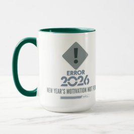 Green Combo Funny Error 2026 Two-Tone Mug Mok