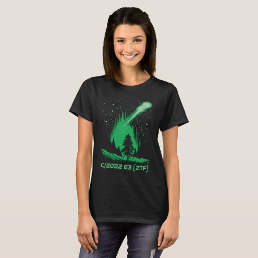 Green Comet  C2022 E3 ZTF T-shirt (Voorkant volledig)