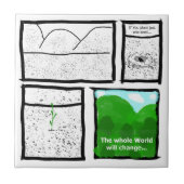 Green Comic Tegeltje (Voorkant)