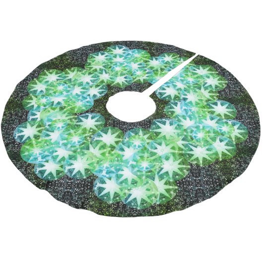 Green Compass Edelsteen Strass Glitter Sparkle Kerstboom Rok (Gekanteld)