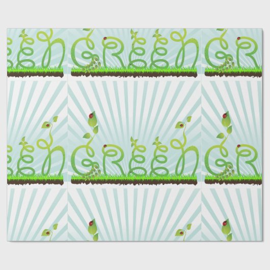 Green Concept Wrapping Paper Cadeaupapier (Vlak)