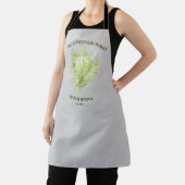 Green Conch Shell Apron Schort (Insitu)
