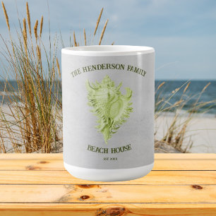 Green Conch Shell Coffee-Mok Koffiemok