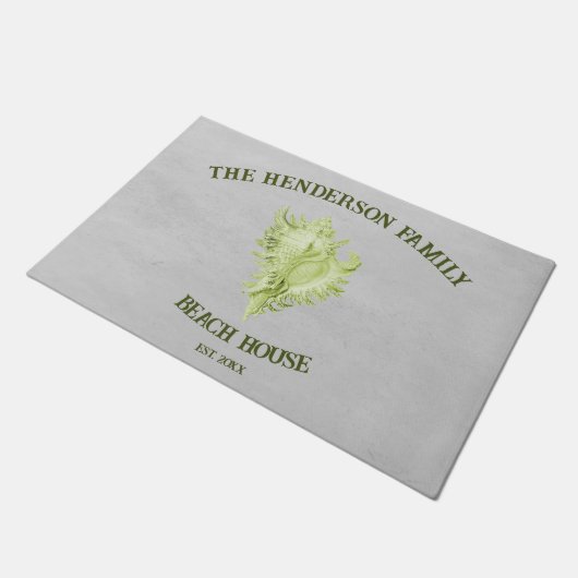 Green Conch Shell Doormat Deurmat (Schuin)