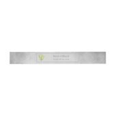 Green Conch Shell Invitation Belly Band Uitnodigingen Wikkel (Vlak)