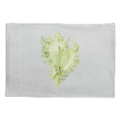 Green Conch Shell Pillow Hoesje Kussensloop (Achterkant)
