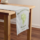 Green Conch Shell Short Table Runner Korte Tafelloper (Voorbeeld)