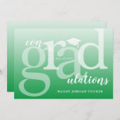 Green ConGRADulances Afstuderen Gefeliciteerd (Voorkant / Achterkant)