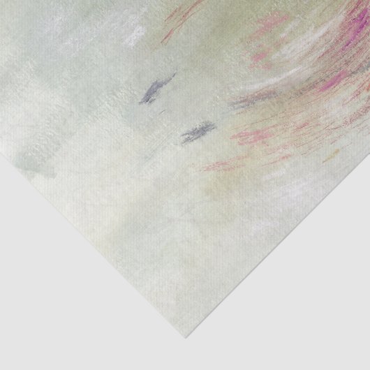 Green Contemporary Abstract Decoupage Tissue Paper Tissuepapier (Detail)