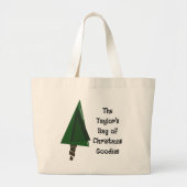 Green Cool Geometric Shapes Christmas Tree Grote Tote Bag (Voorkant)