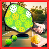 Green Cool Modern Schattigee trendy ballen Pickleball Paddle