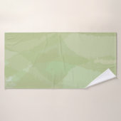 Green, cool, trendy watercolor abstract pattern badhanddoek (Badhanddoek)