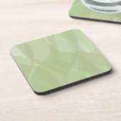 Green, cool, trendy watercolor abstract pattern bier onderzetter (Linkerzijde)