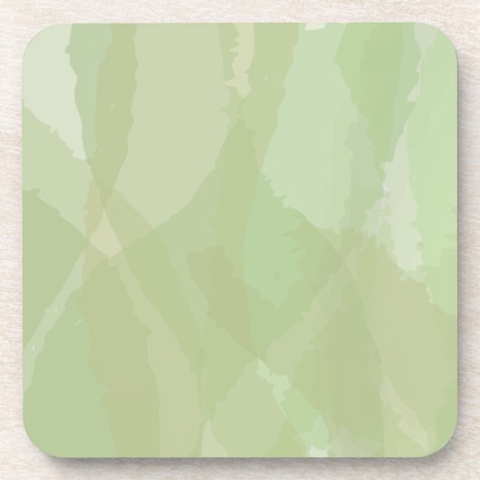 Green, cool, trendy watercolor abstract pattern bier onderzetter (Voorkant)