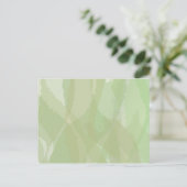Green, cool, trendy watercolor abstract pattern briefkaart (Staand voorkant)
