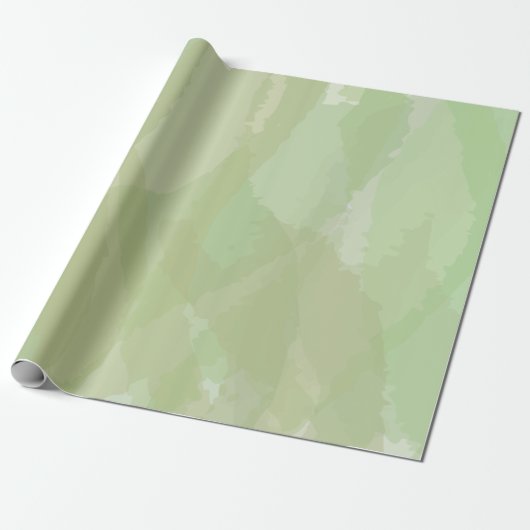 Green, cool, trendy watercolor abstract pattern cadeaupapier (Uitgerold)