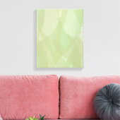 Green, cool, trendy watercolor abstract pattern canvas afdruk (Insitu (Woonkamer))