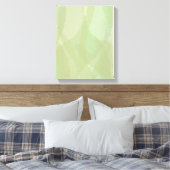 Green, cool, trendy watercolor abstract pattern canvas afdruk (Insitu (Slaapkamer))