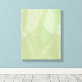 Green, cool, trendy watercolor abstract pattern canvas afdruk (Insitu (Houten vloer))