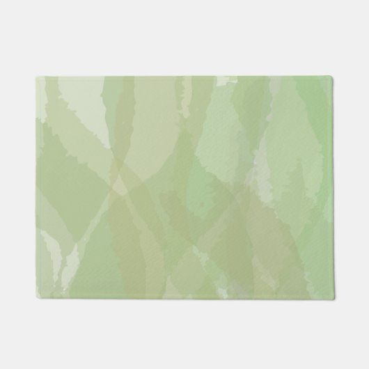 Green, cool, trendy watercolor abstract pattern deurmat (Voorkant)