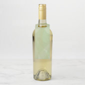 Green, cool, trendy watercolor abstract pattern flessenhanger (Op fles)