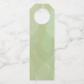 Green, cool, trendy watercolor abstract pattern flessenhanger (Achterkant)