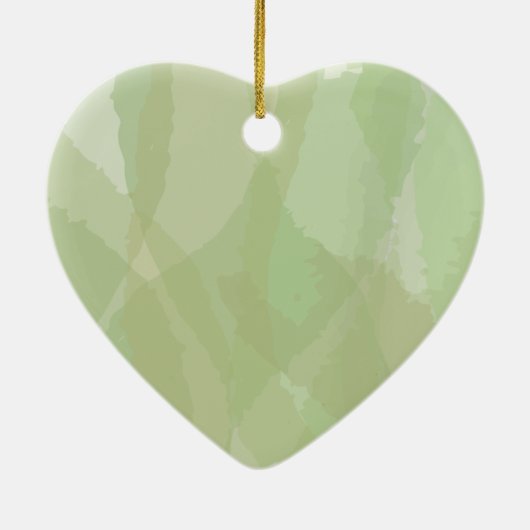 Green, cool, trendy watercolor abstract pattern keramisch ornament (Achterkant)