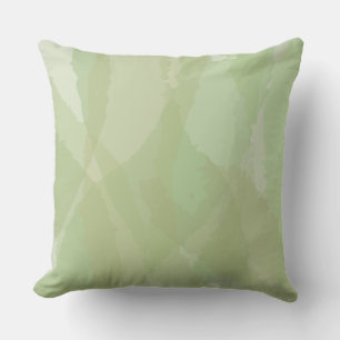Green, cool, trendy watercolor abstract pattern kussen