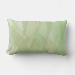 Green, cool, trendy watercolor abstract pattern kussen