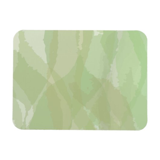 Green, cool, trendy watercolor abstract pattern magneet (Horizontaal)