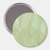 Green, cool, trendy watercolor abstract pattern magneet (Voorkant / Achterkant)