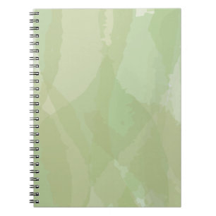 Green, cool, trendy watercolor abstract pattern notitieboek