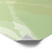 Green, cool, trendy watercolor abstract pattern poster (Hoek)