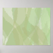 Green, cool, trendy watercolor abstract pattern poster (Voorkant)