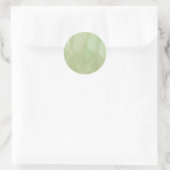 Green, cool, trendy watercolor abstract pattern ronde sticker (Tas)