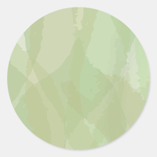 Green, cool, trendy watercolor abstract pattern ronde sticker (Voorkant)