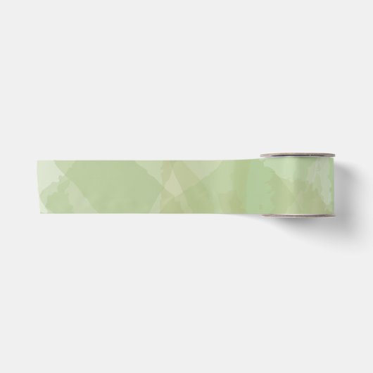 Green, cool, trendy watercolor abstract pattern satijnen lint (Voorkant)