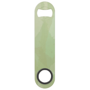 Green, cool, trendy watercolor abstract pattern speed flessenopener