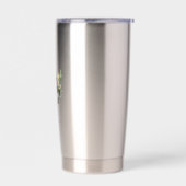 Green Copper Feathers Mask Geïsoleerde Drinkbeker (Links)