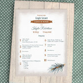 Green, Copper Pine Needles Eagle Court of Honor Flyer