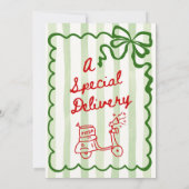 Green Coquette A little Meatball is on the way Kaart (Achterkant)