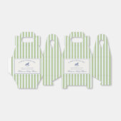 Green Coquette Bow Rocking Horse Baby Shower Bedankdoosjes (Uitgevouwen)