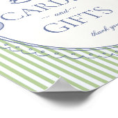 Green Coquette Bow Rocking Horse Cards & Gifts Poster (Hoek)