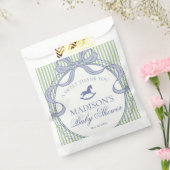 Green Coquette Rocking Horse Baby Shower Dessert Bedankzakje (Gezegeld)
