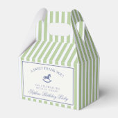 Green Coquette Rocking Horse Birthday Favor Box Bedankdoosjes (Achterkant)