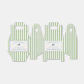 Green Coquette Rocking Horse Birthday Favor Box Bedankdoosjes (Uitgevouwen)