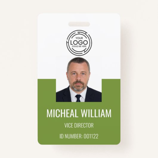 Green Corporate ID-badge Badge (Voorkant)