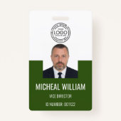 Green Corporate ID-badge Badge (Voorkant)