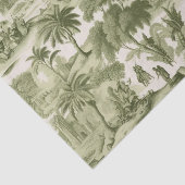 Green Countryside Hot Air Balloon Toile (10) Tissuepapier (Detail)